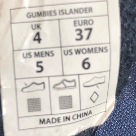 Gumbies Islander canvas flip flop dark denim sandals - Picture 4 of 6